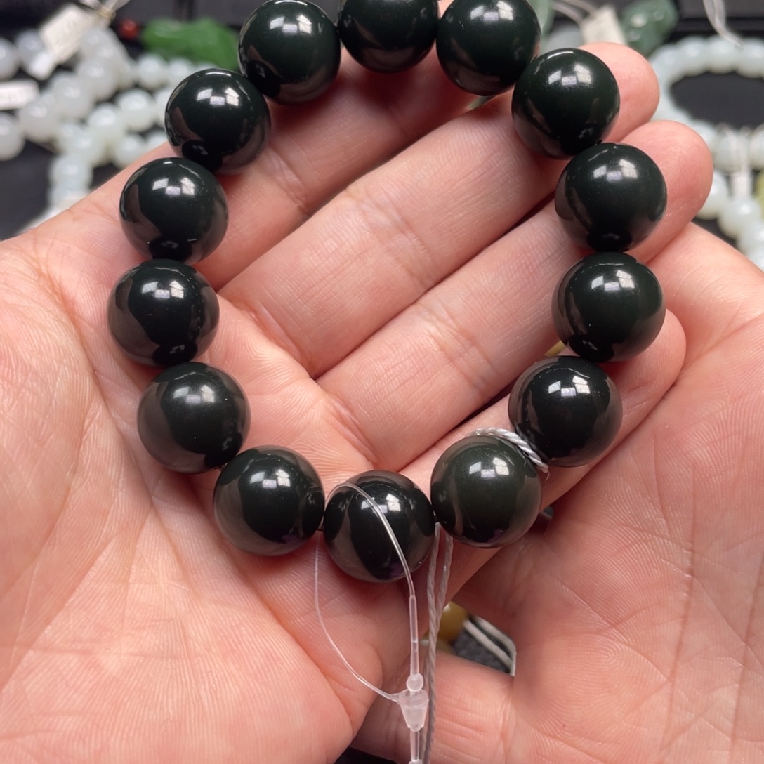 和田玉未镶嵌手链