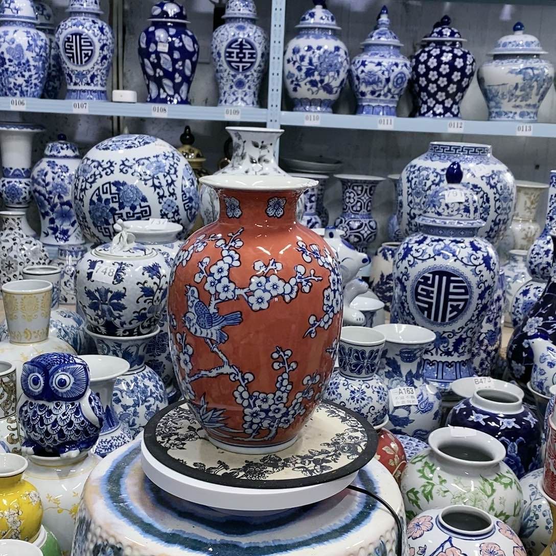 【闪购商品】摆件囍上眉梢花瓶瓷器…………………………