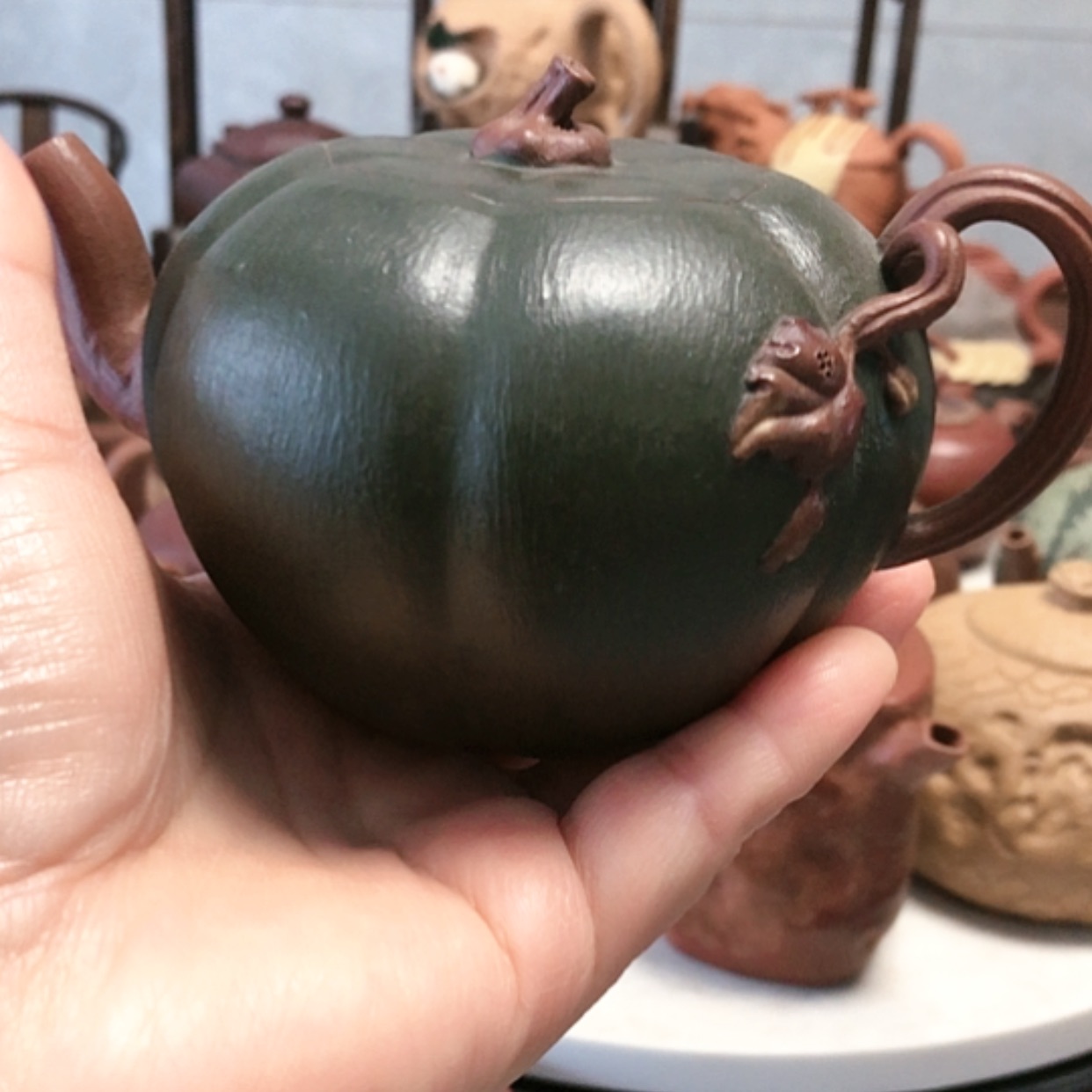 【闪购商品】紫砂茶壶260c仿生南瓜