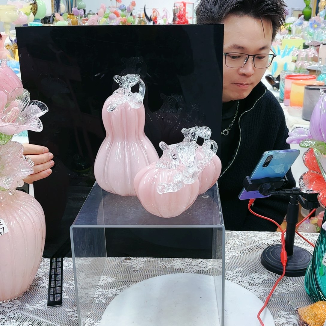 福利啦不退不换琉璃花瓶艺术品