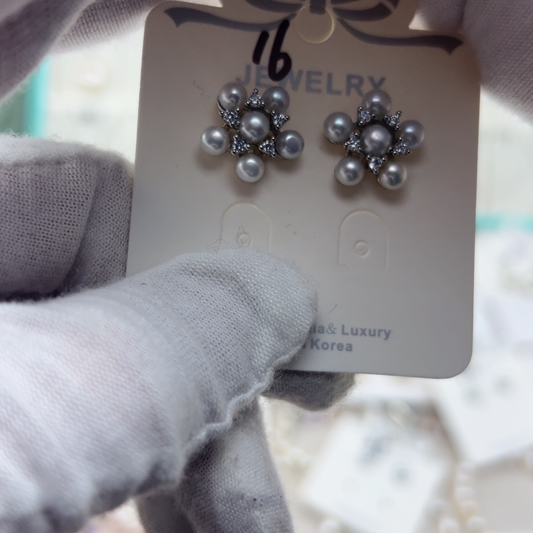 淡水珍珠耳钉未镶嵌