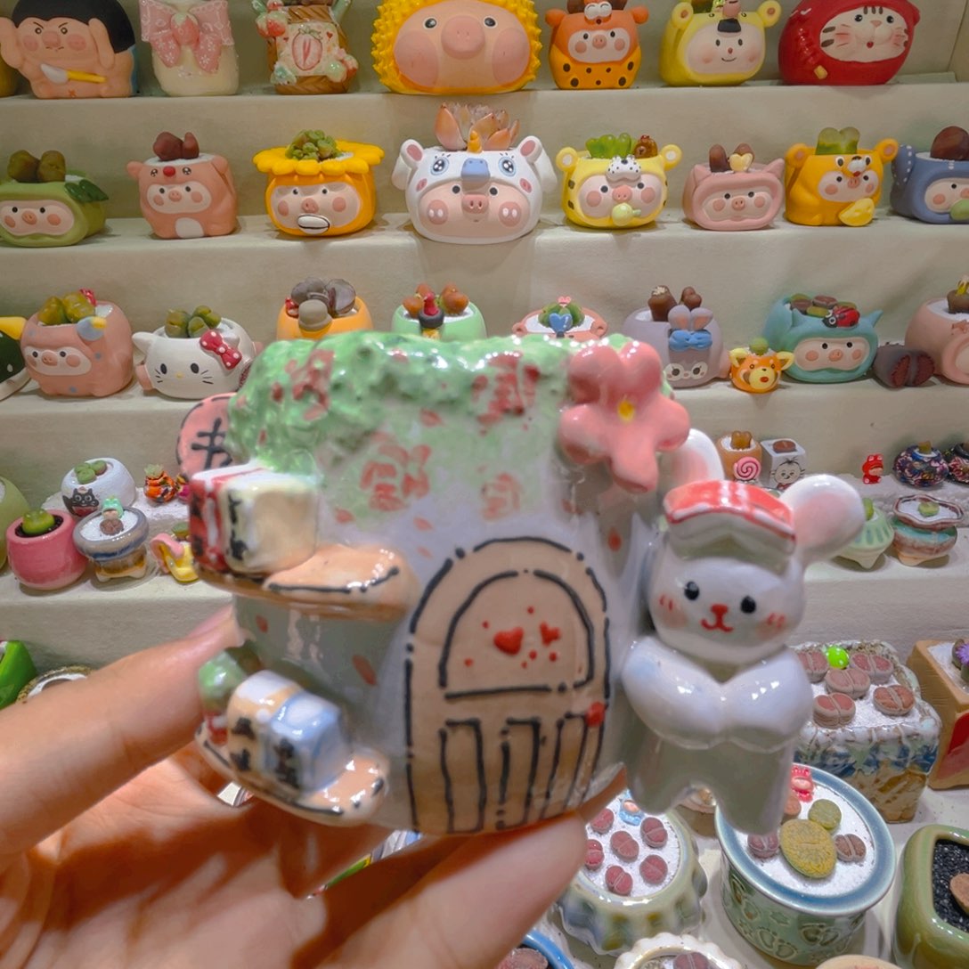 183纯手工制作重工盆盆