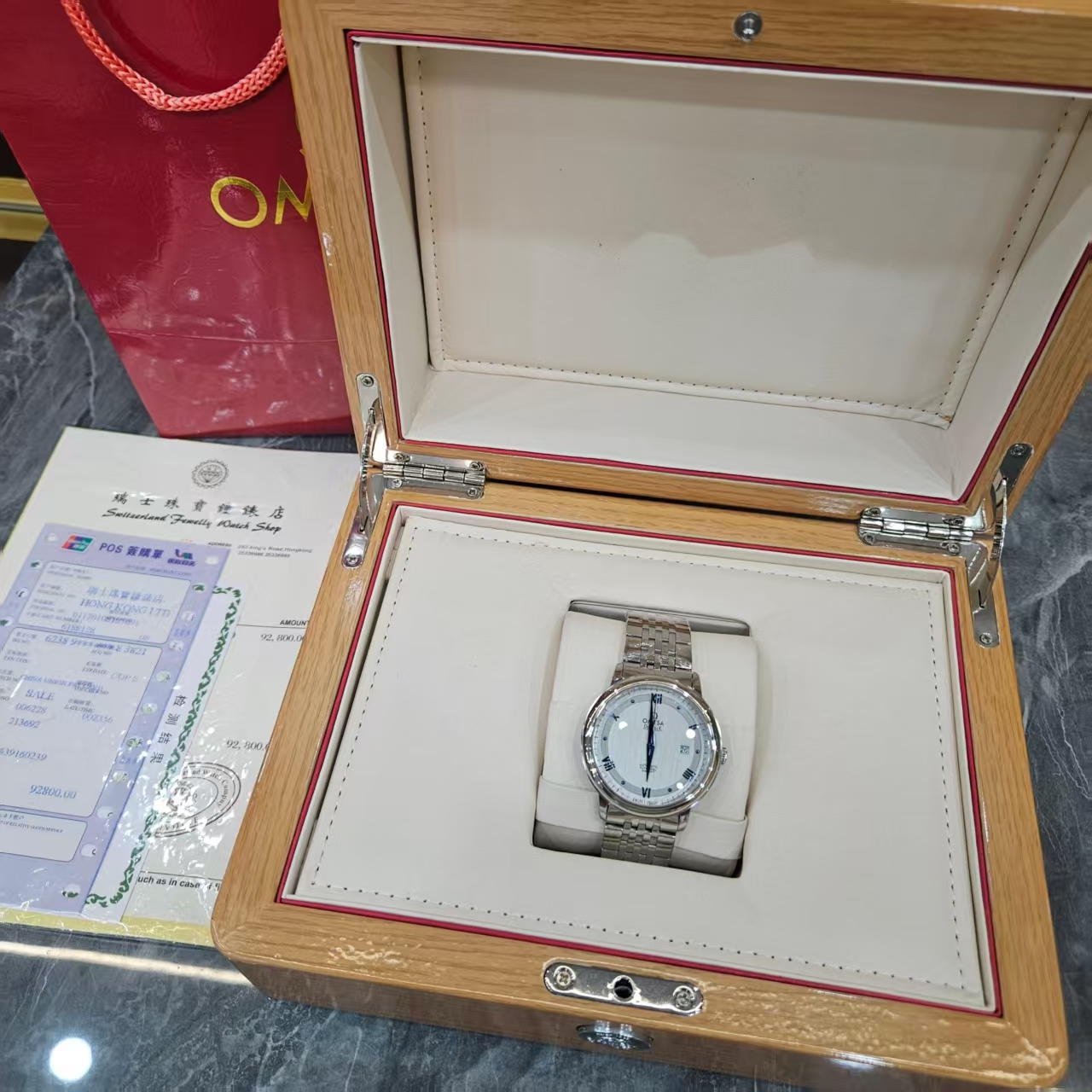 全新未使用/ OMTSA/蝶飞/灰盘/表径42mm/全自动机芯腕表-DZ7