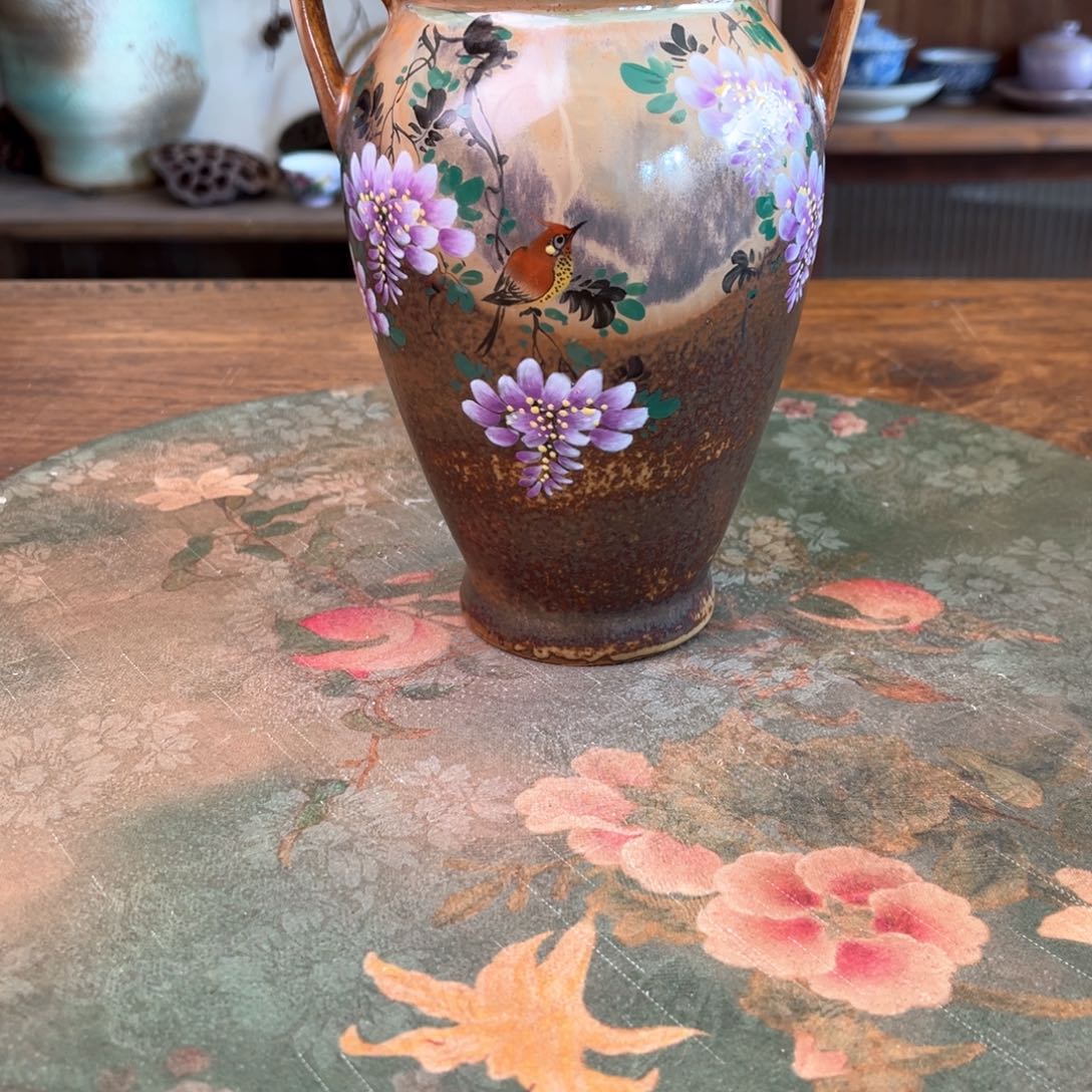 杯柴烧手工手绘陶瓷