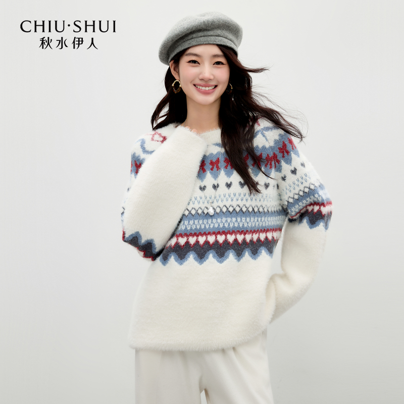 【小铃铛专属】秋水伊人毛针织衫女温暖上衣625410B100261