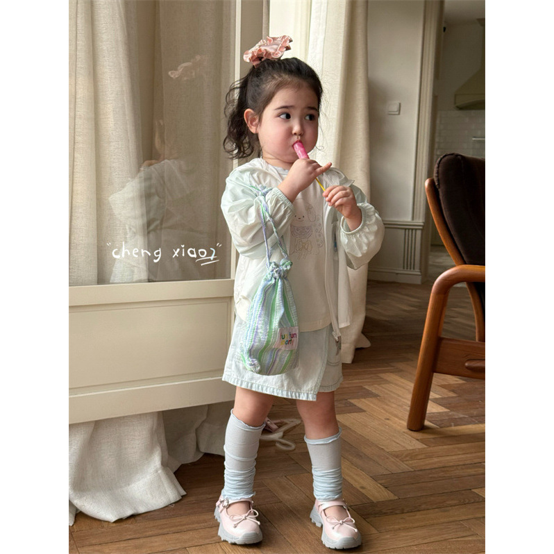 AC306~橙小7·25夏~卡通拼色T恤XQ5223