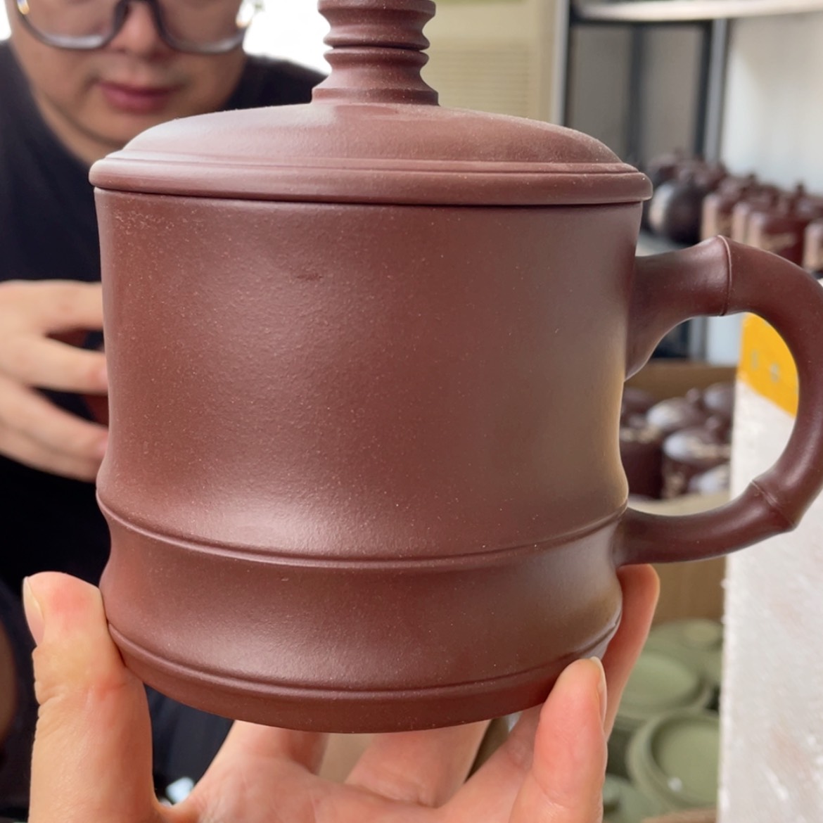 【闪购商品】茶杯紫砂宜兴原矿紫砂盖杯微瑕