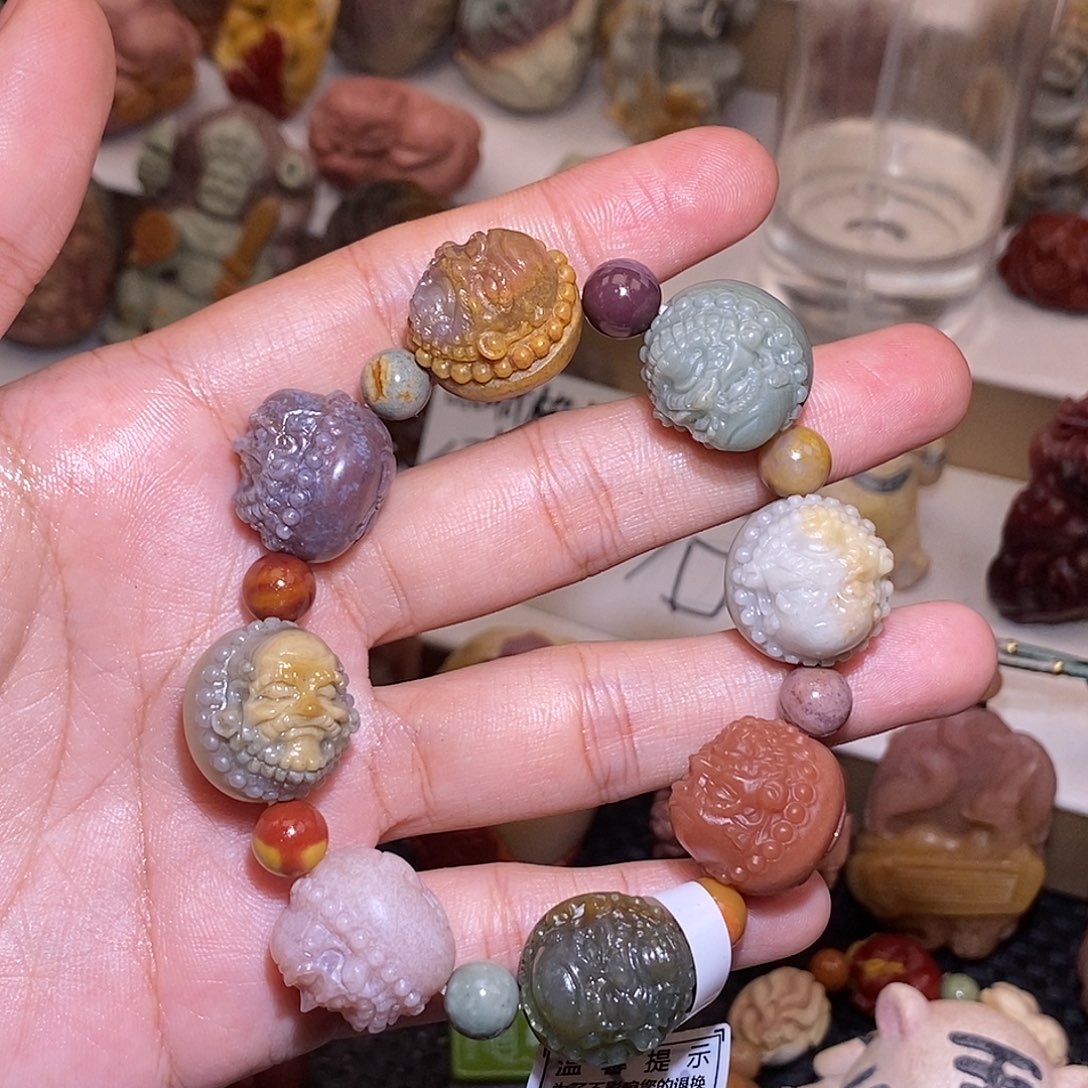 石英质玉（阿拉善玉）未镶嵌手链