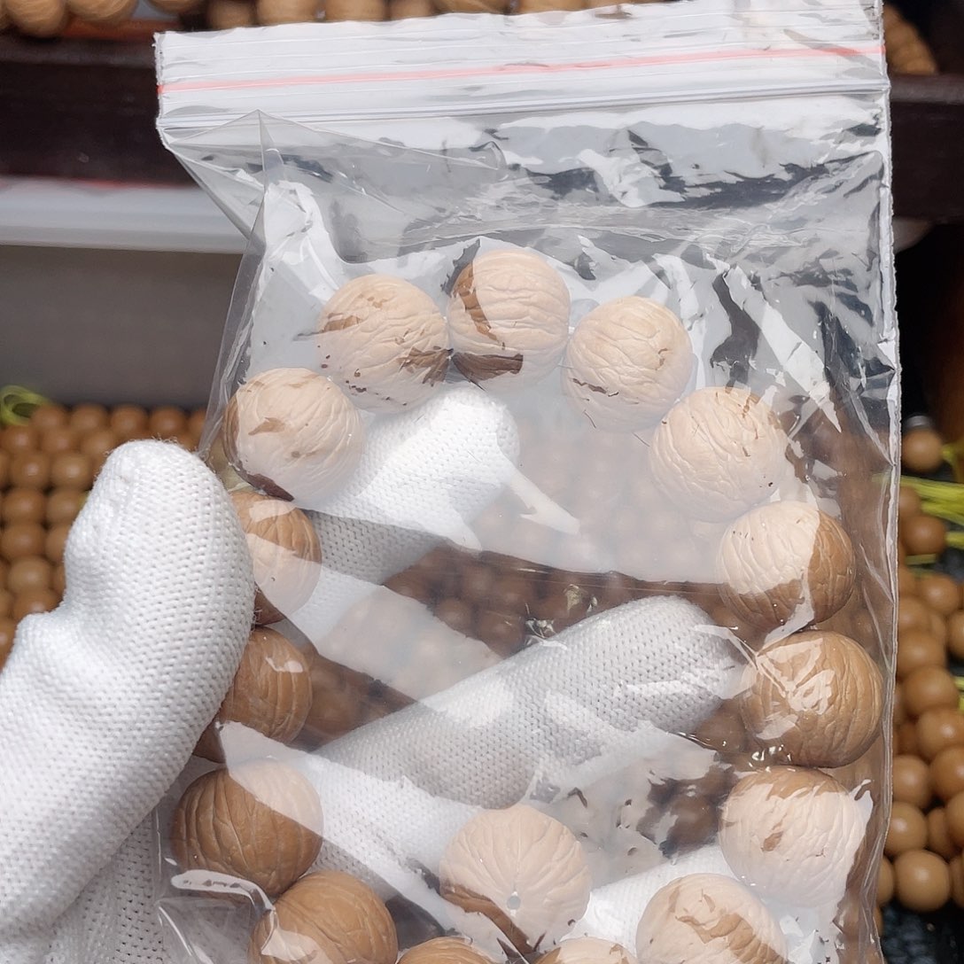 猴头核桃手串小**刻聚宝盆单圈