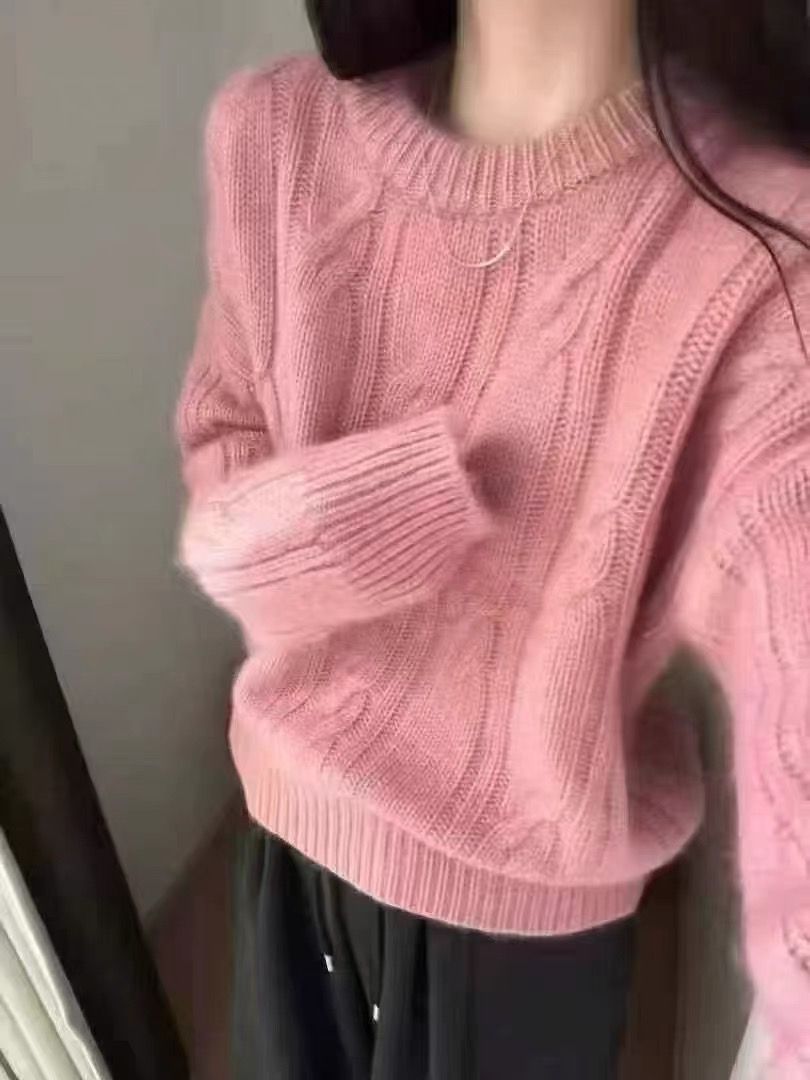 米妍家22【1-200】2025秋冬新款显瘦洋气时尚百搭宽松慵懒风针织衫