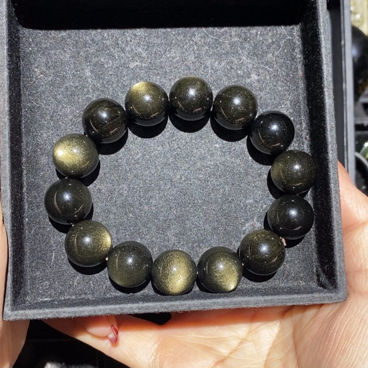 黑曜岩手链未镶嵌喵**?