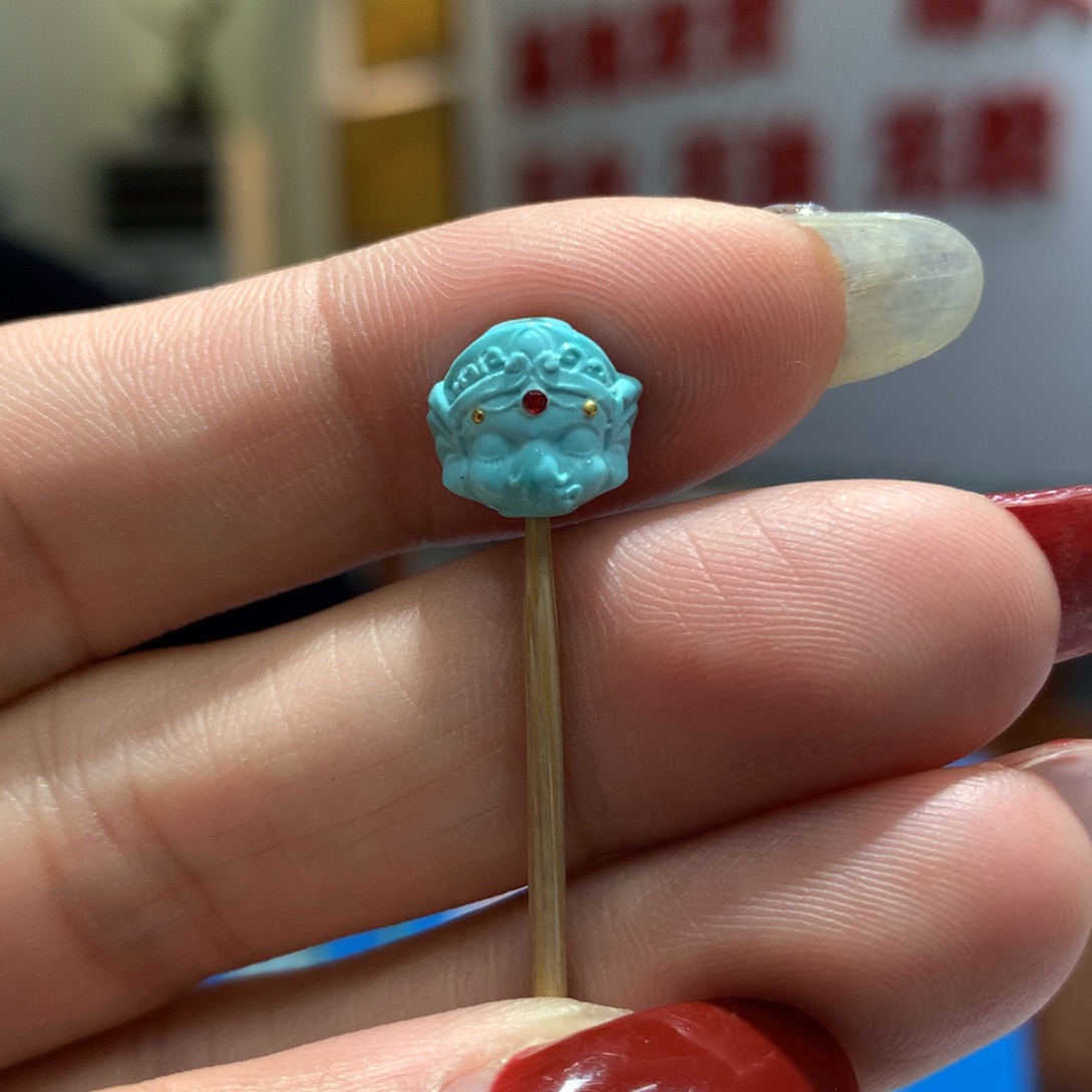 绿松石配饰未镶嵌海*花