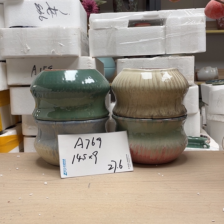 粗陶多肉花盆微瑕769