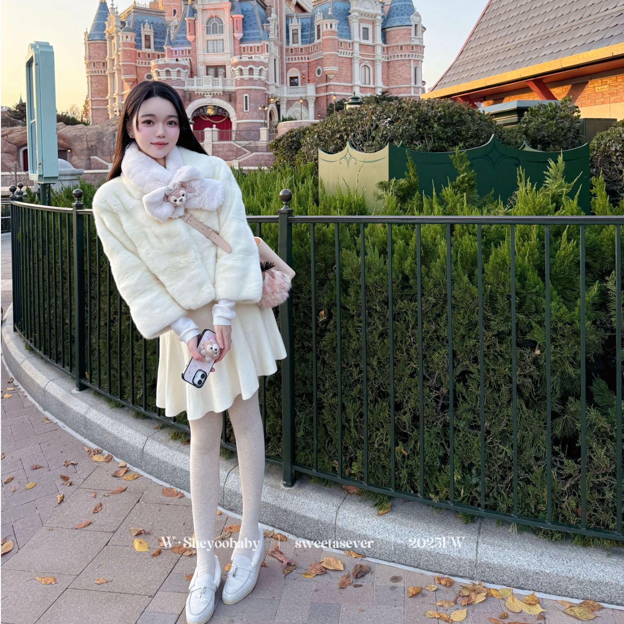 小姨妈yoobaby 天使哥本哈根紫金天鹅绒短二毛小母雕雕