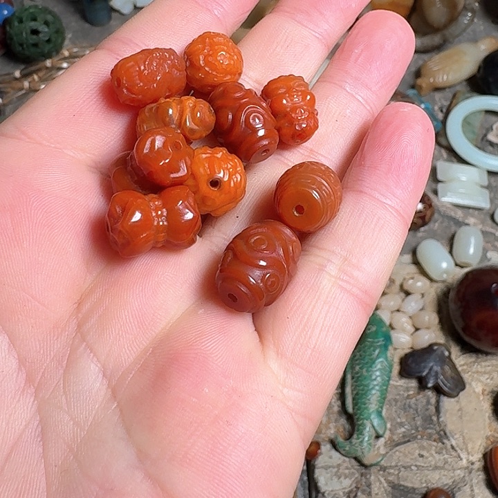 玛瑙/玉髓颈饰未镶嵌大*羊