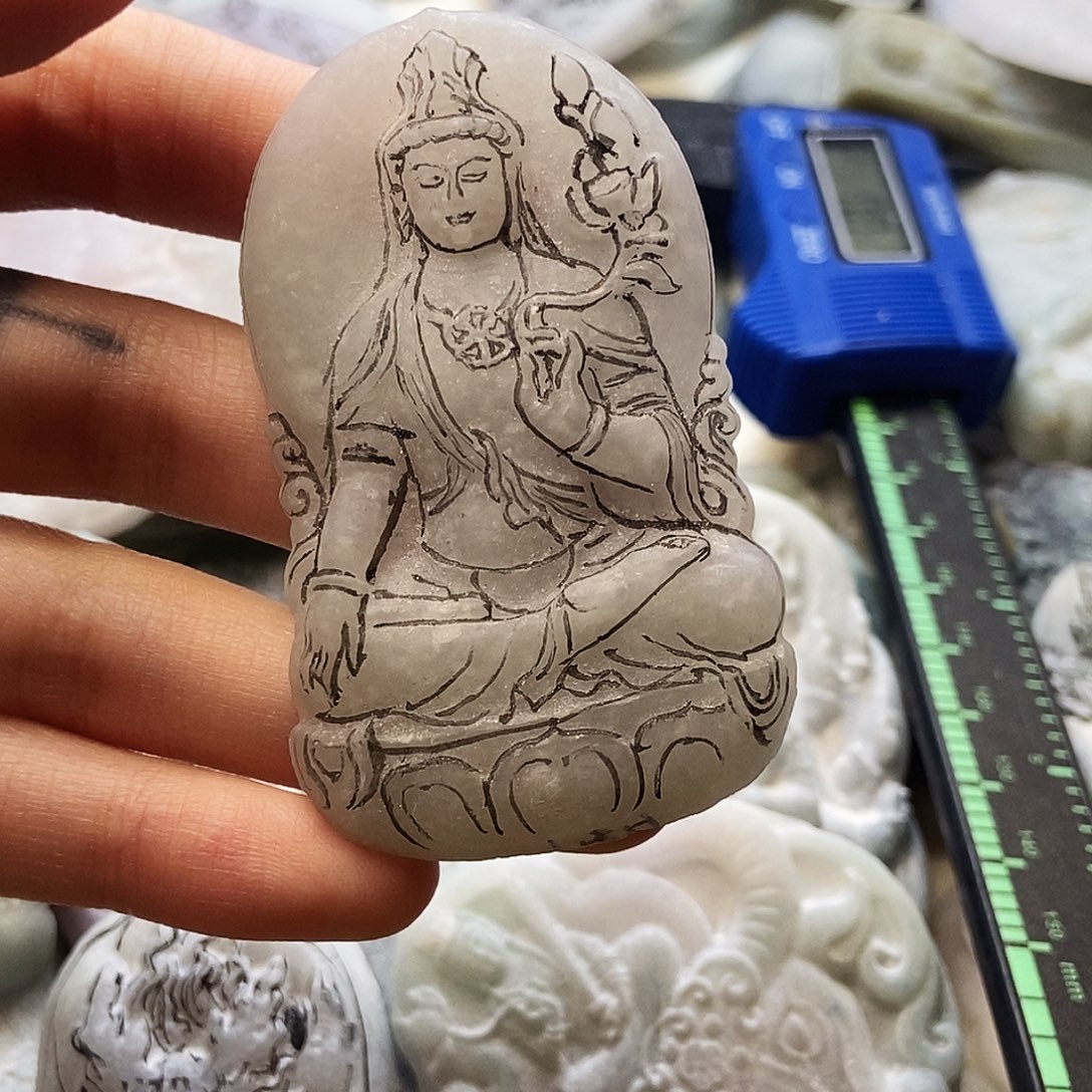 伯***马定制翡翠未镶嵌全包
