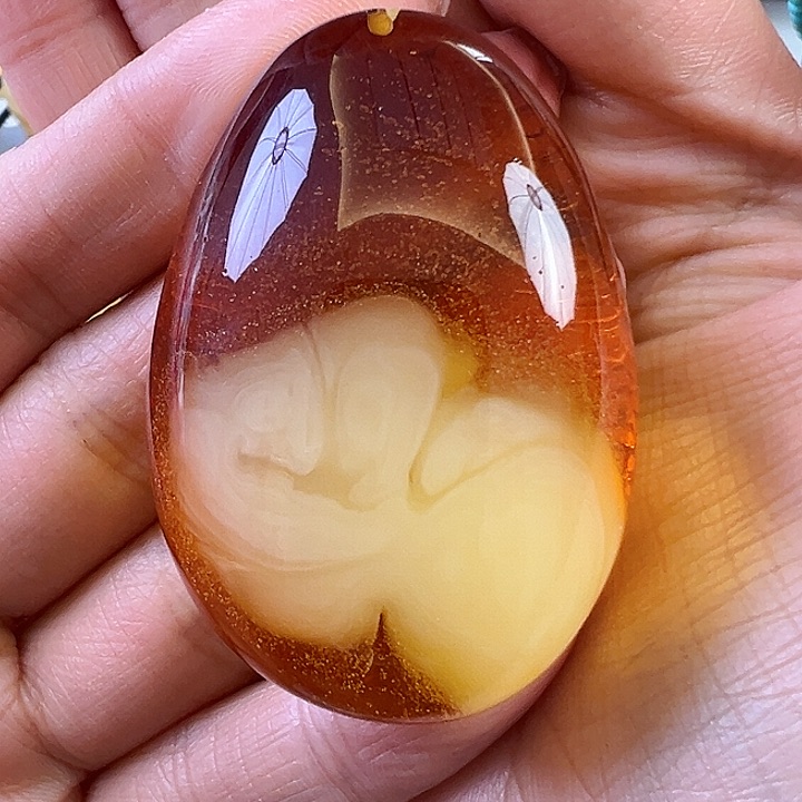 蜜蜡颈饰未镶嵌蜜蜡