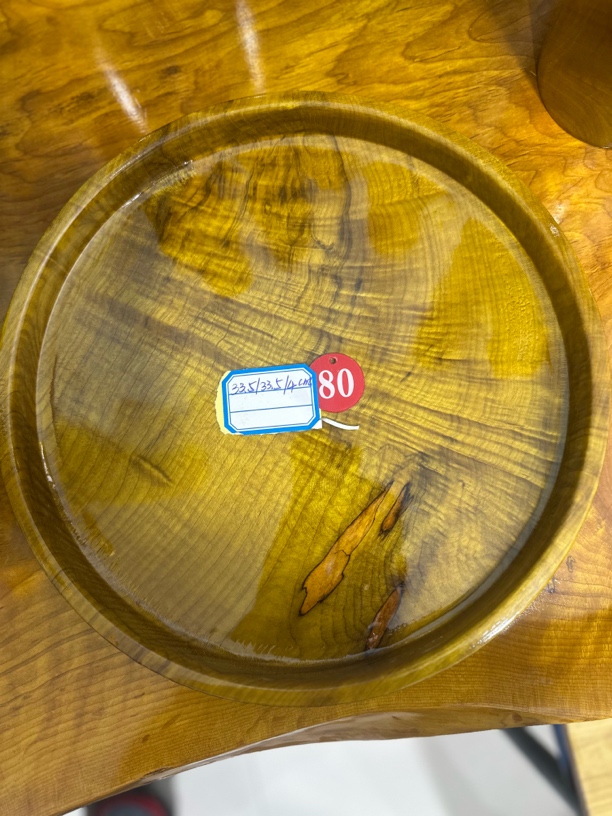 80号缅甸金丝楠木果盘