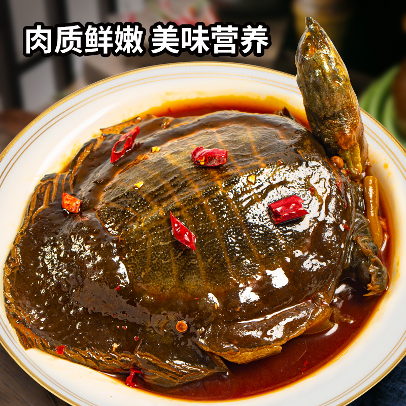 【买两送一鲜活外塘卤甲鱼】整只现卤麻辣鲜香甲鱼更美味滋补下酒菜