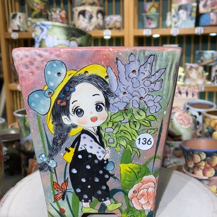 红陶景德镇艺术手绘作品