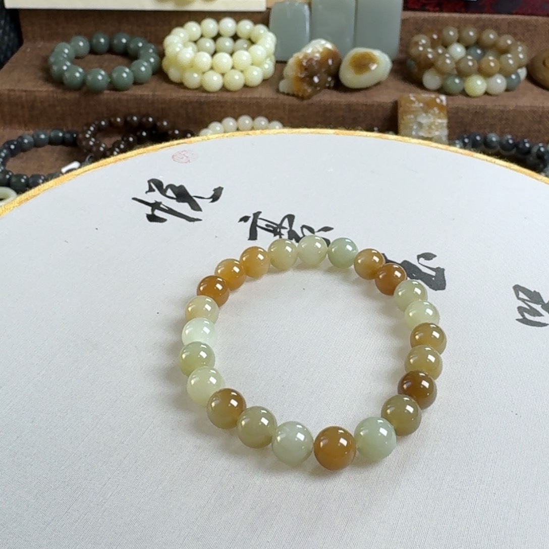 和田玉（糖玉）未镶嵌手链