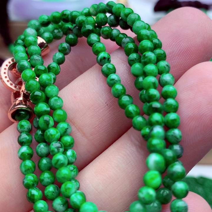 翡翠未镶嵌毛衣链