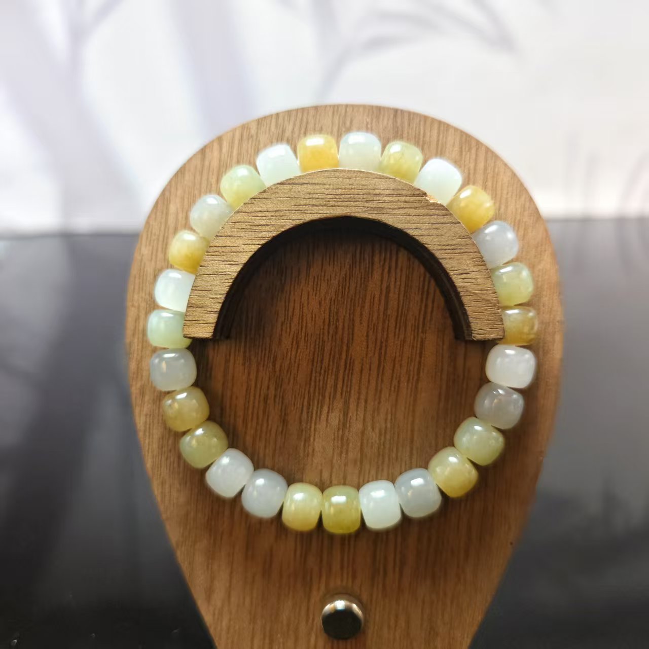 Z和田玉多宝桶珠手串（卡8）0295