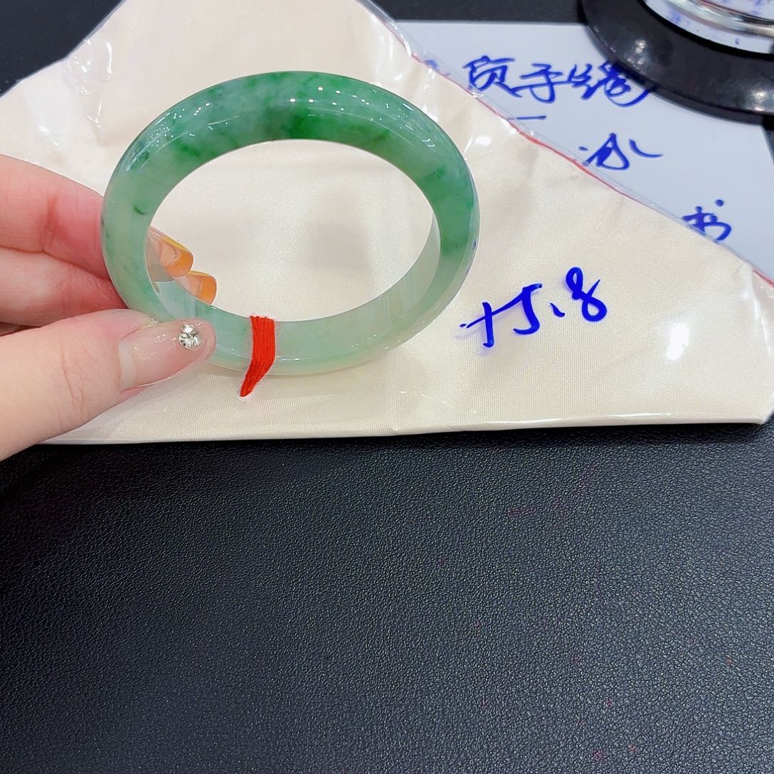 未镶嵌手镯翡翠天然缅甸翡翠手镯55.8