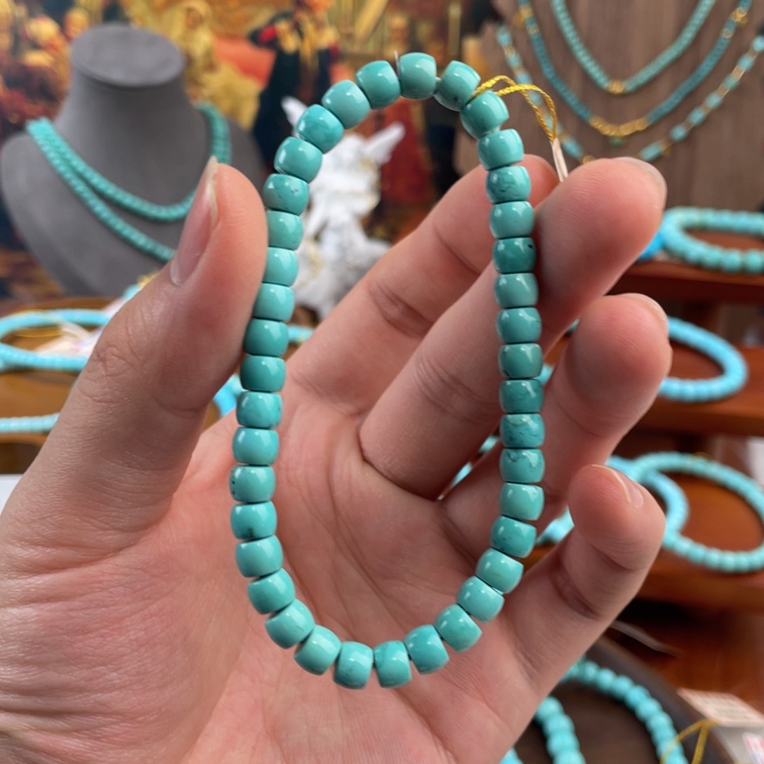 绿松石手链未镶嵌直切单圈6