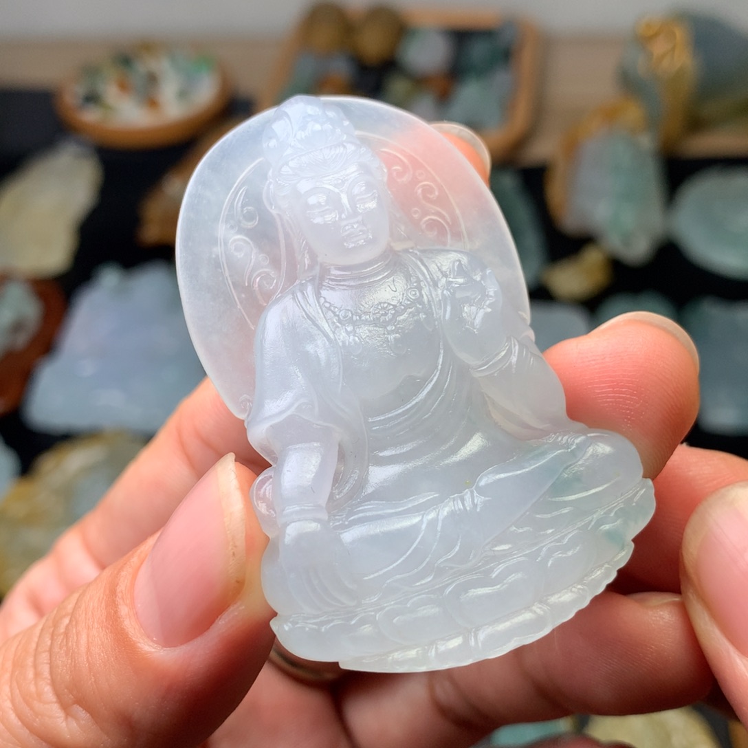 定制翡翠未镶嵌观音