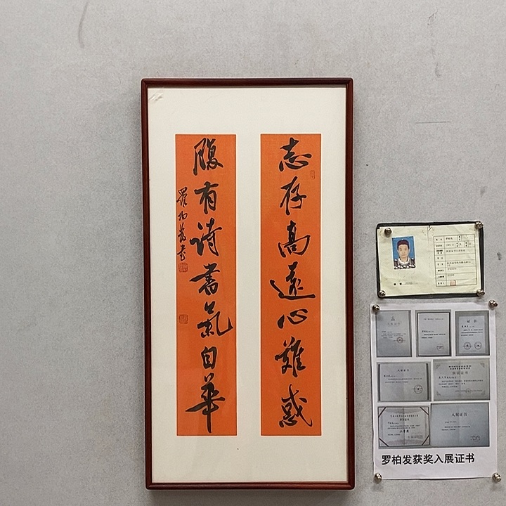 书法罗柏发书法志存