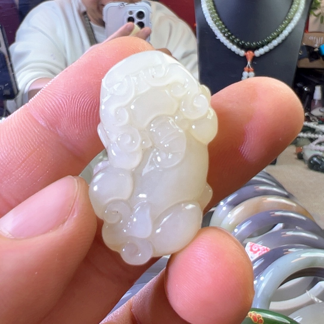 和田玉颈饰未镶嵌貔貅吊坠可以做手串貔貅手绳