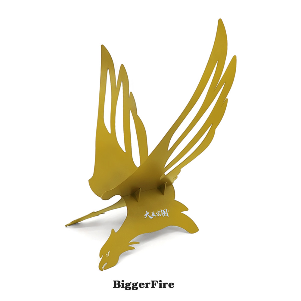 户外柴架 金色老鹰造型 多功能可折叠便携柴架 柴火架