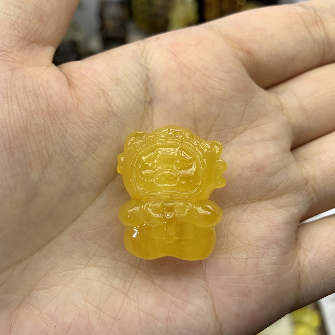 天然琥珀蜜蜡lulu猪