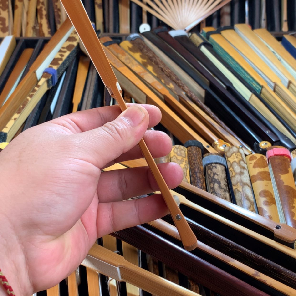 【闪购商品】扇子秋*手工制作玉竹折扇