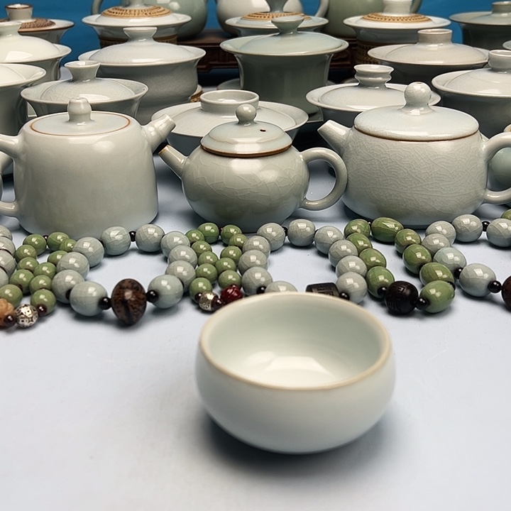 杯月白釉普洱杯原矿原釉原产地