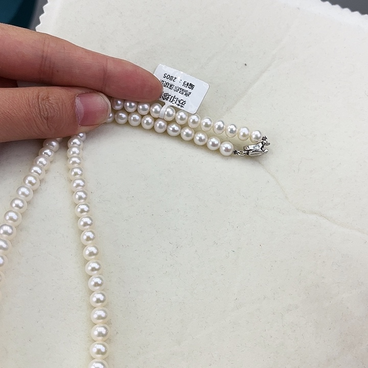 淡水珍珠耳饰银S925镶嵌卡6炫彩高品