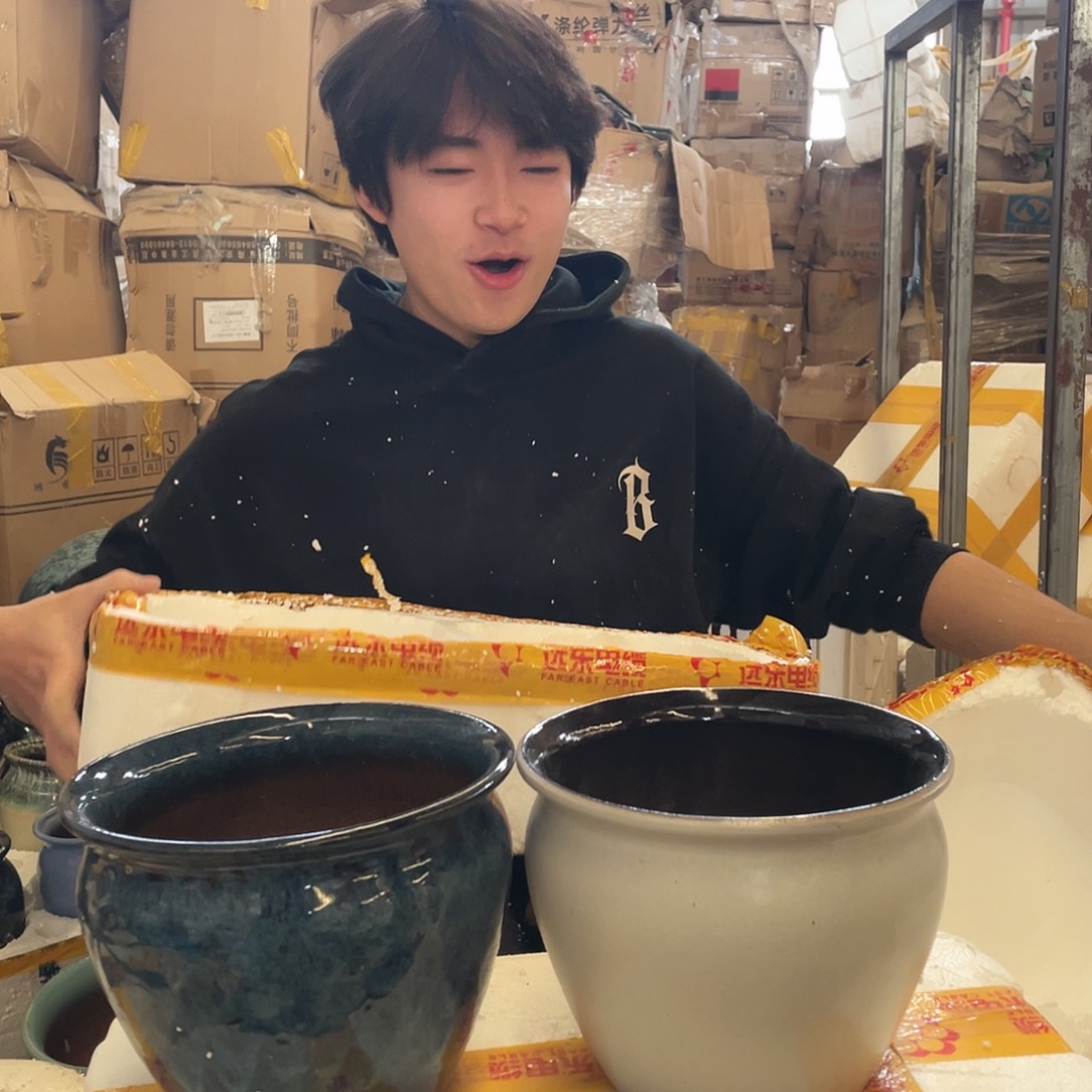 红陶宜兴紫砂花盆