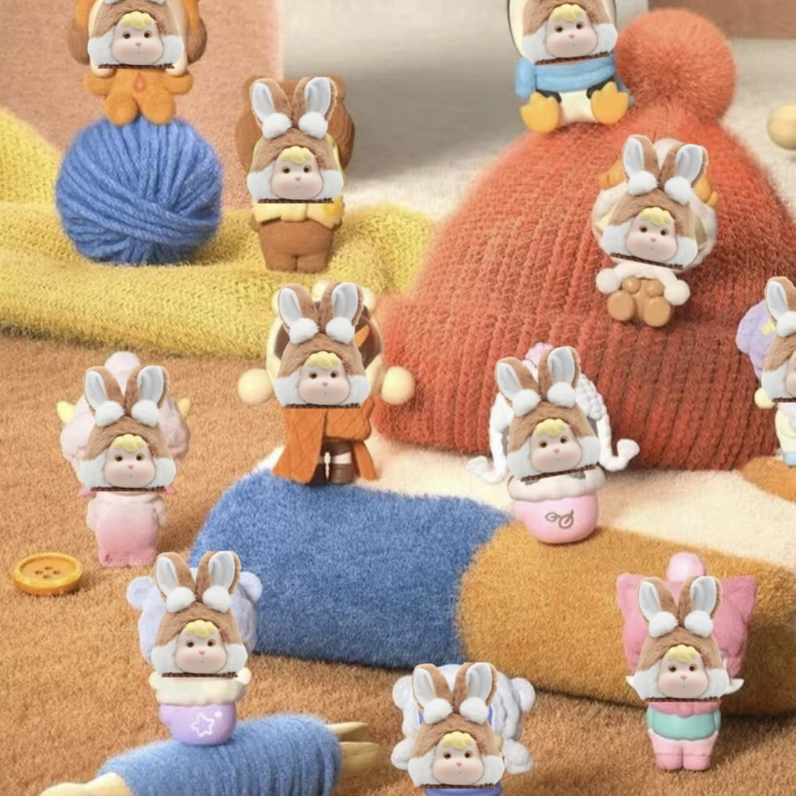 【拆袋】毛绒绒暖呼呼可爱迷你萌粒潮玩萌粒