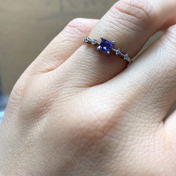 水晶水晶戒指银S925镶嵌