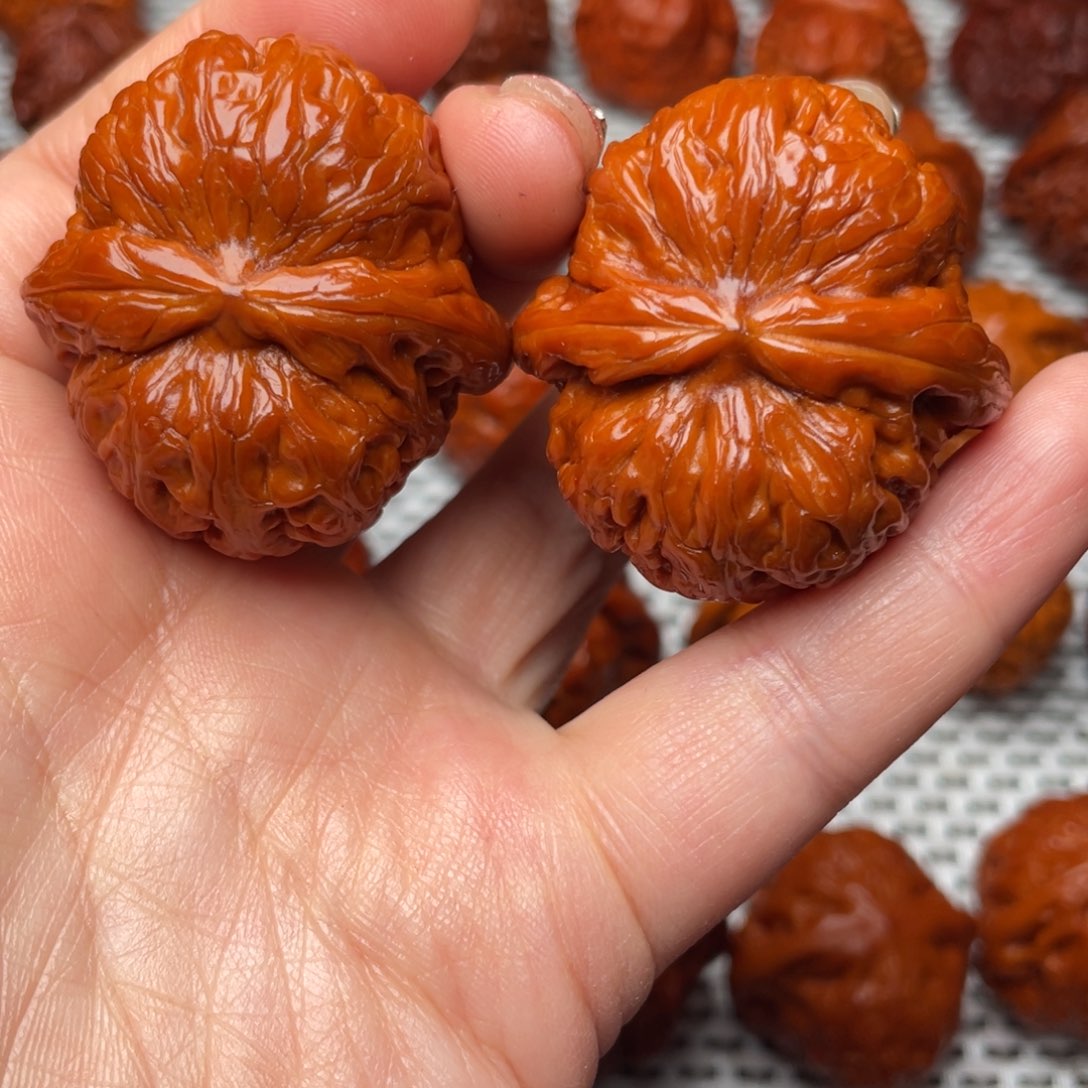 桃核吊坠文玩核桃 手把件 元宝 41