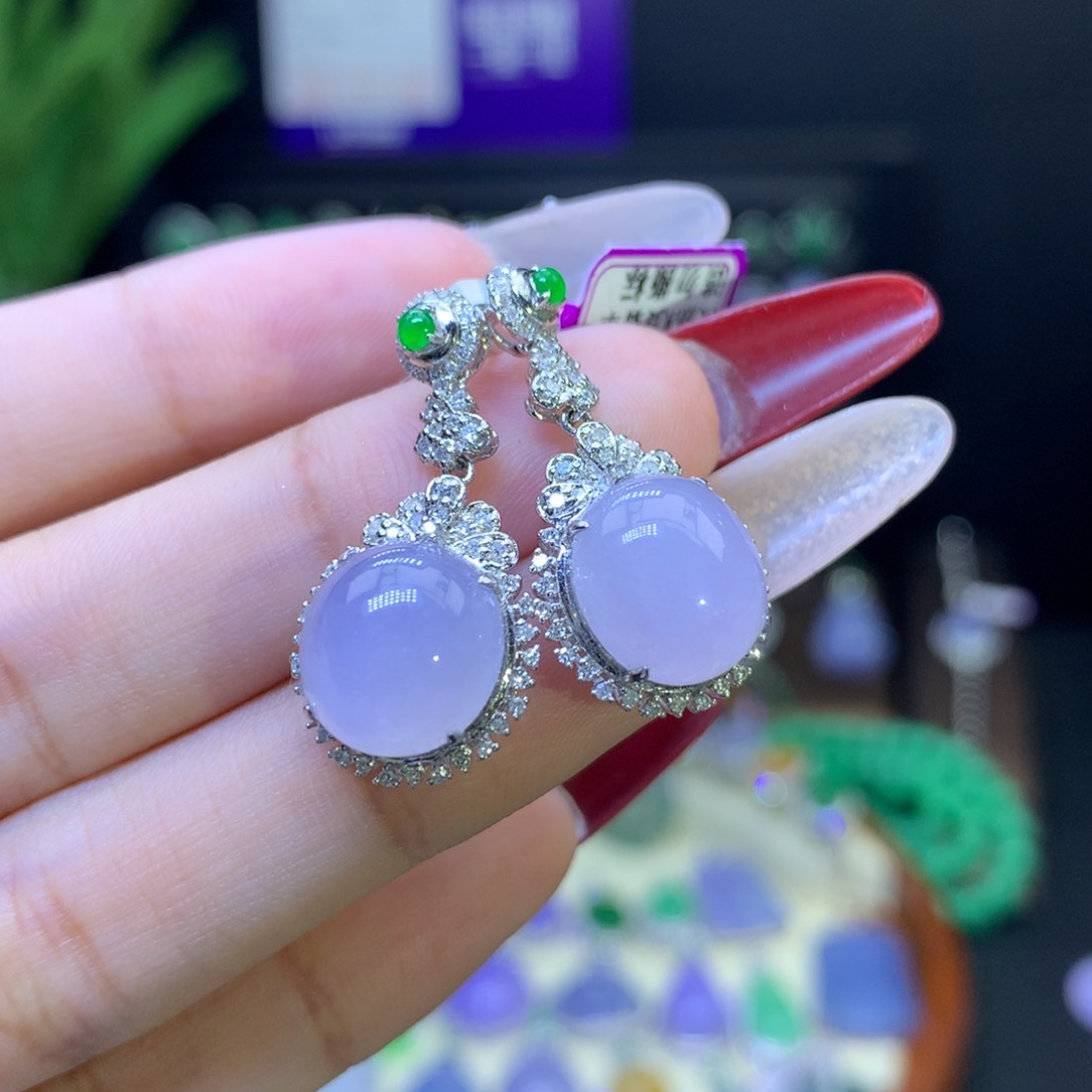 翡翠颈饰18K金镶嵌天然