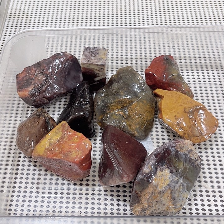 泥塑寿山石原石10个一起