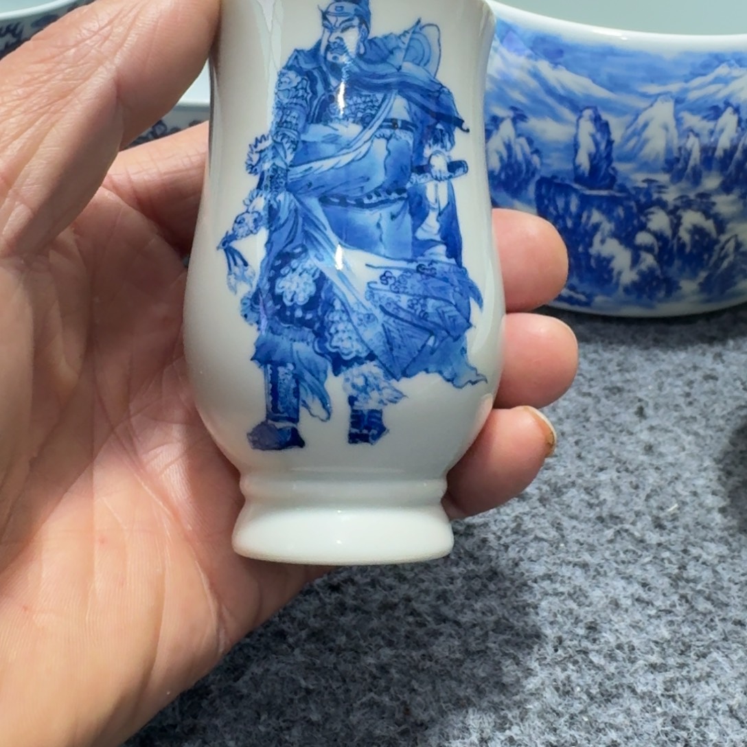 钧***远现代景德镇陶瓷手绘茶具