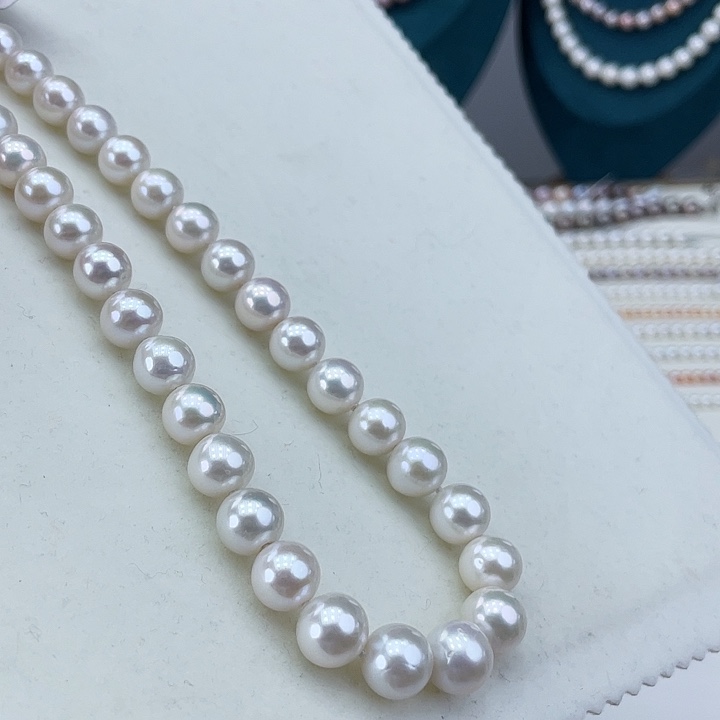 淡水珍珠颈饰银S925镶嵌10➕极光炫彩高品