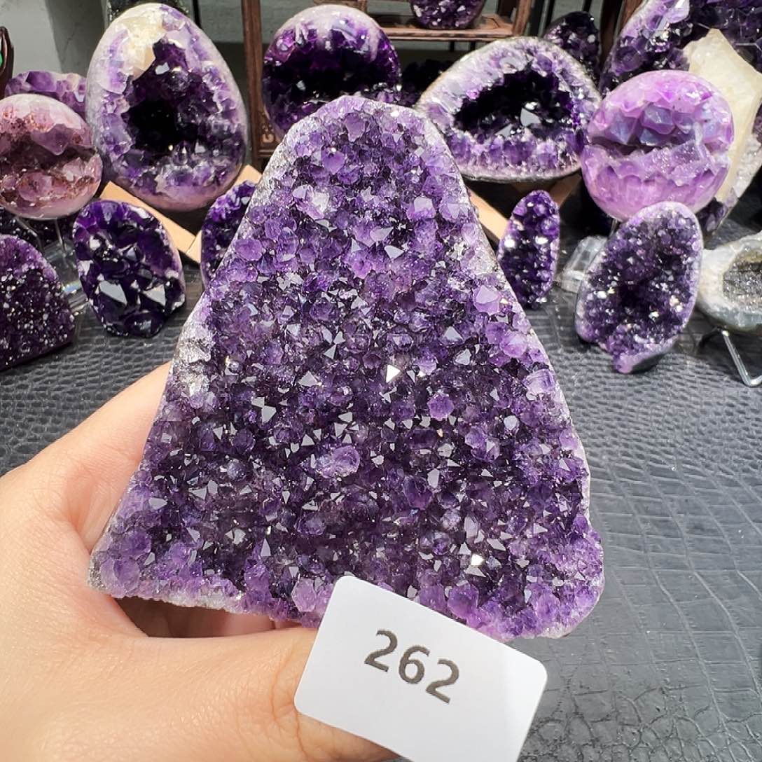 紫晶珠宝半成品未镶嵌