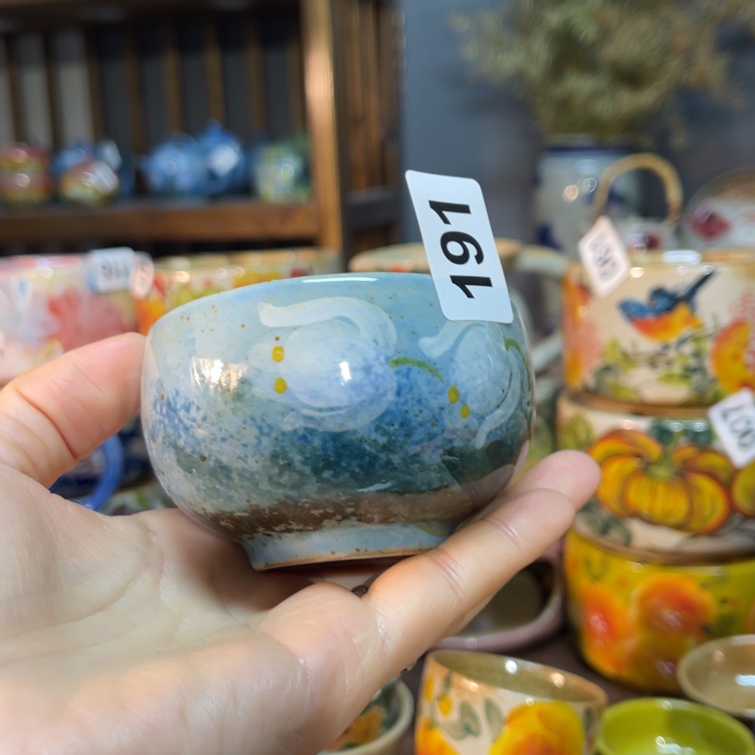 杯素浅陶瓷手工手绘