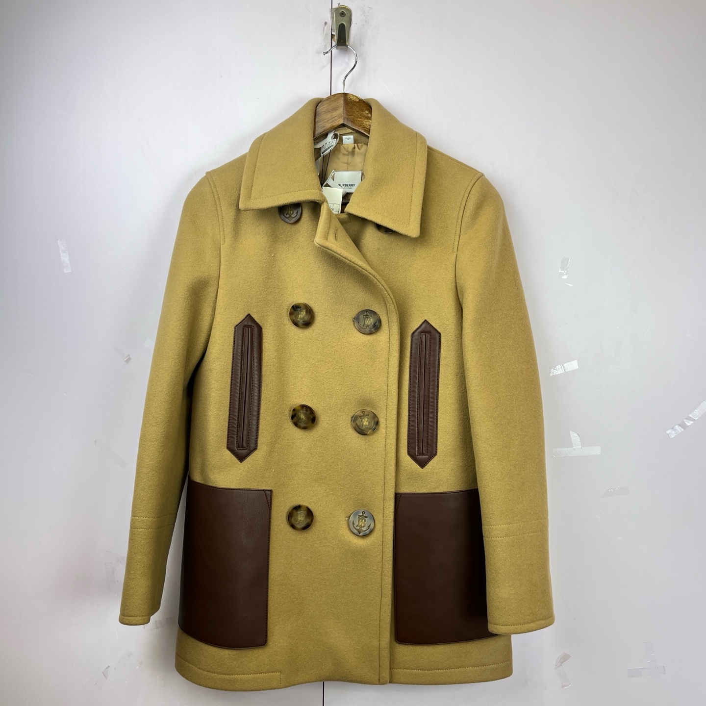 99新 BURBERRY/博柏利 012294  经典羊毛大衣 36码 