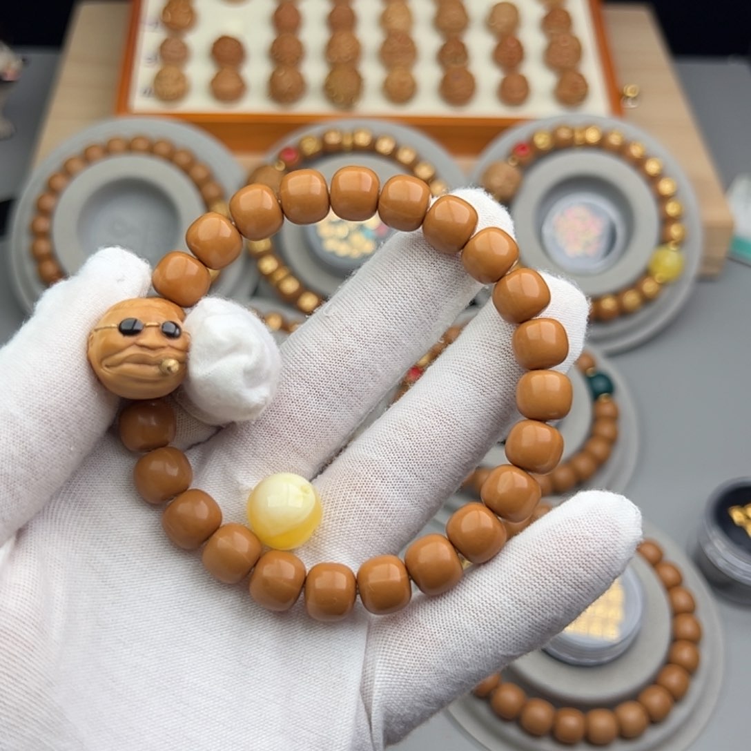 猴头核桃吊坠佳***Y全品老型猴头手串