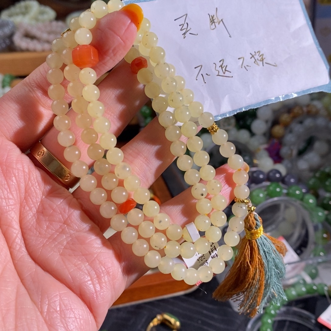 和田玉未镶嵌手链买断不退不换